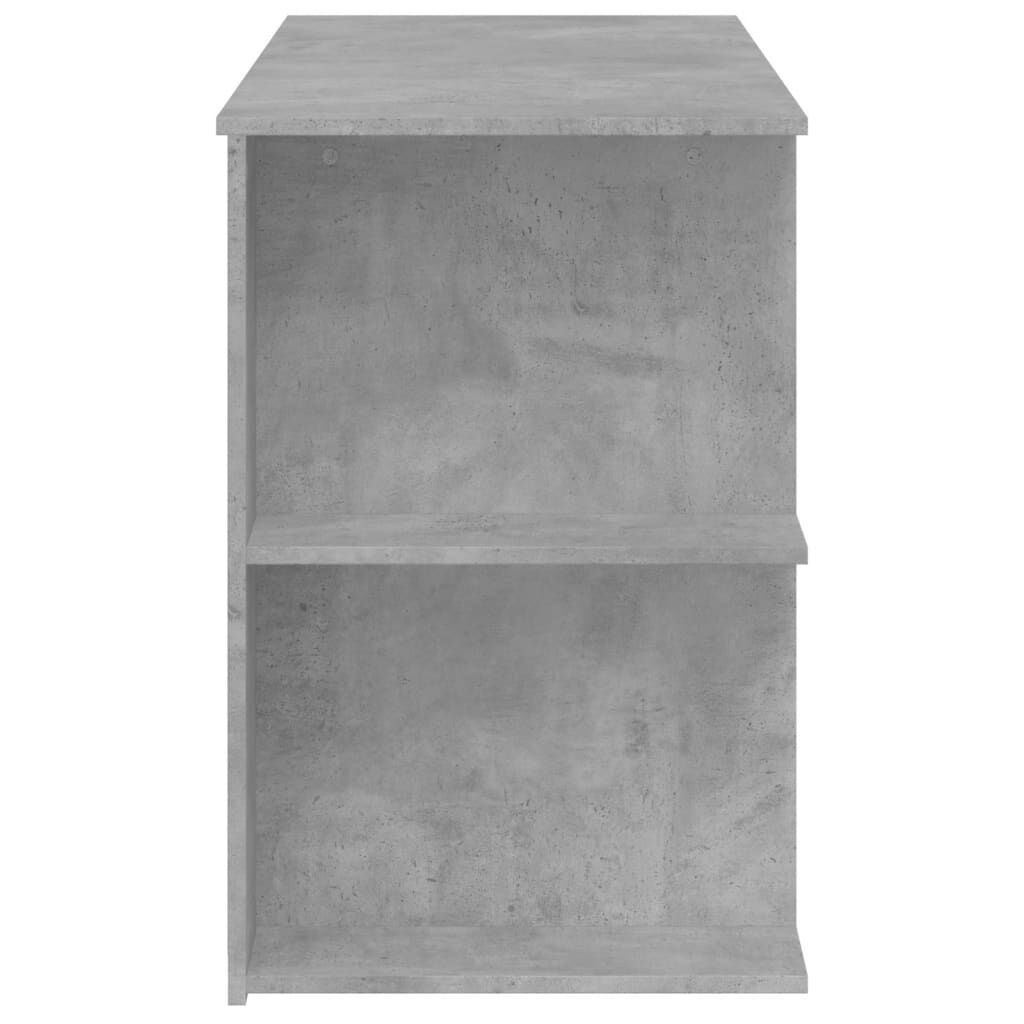 vidaXL Γραφείο Γκρι Σκυροδέματος 140 x 50 x 75 εκ. από Επεξεργ. Ξύλο