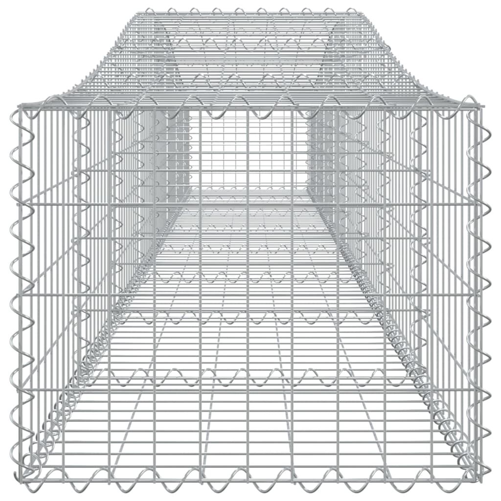 vidaXL Συρματοκιβώτιο Τοξωτό 400x50x40/60εκ. από Γαλβανισμένο Χάλυβα