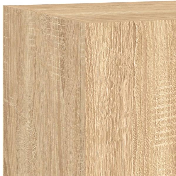 vidaXL Έπιπλο Τοίχου Τηλεόρασης με LED Sonoma Δρυς 60x35x31 εκ.