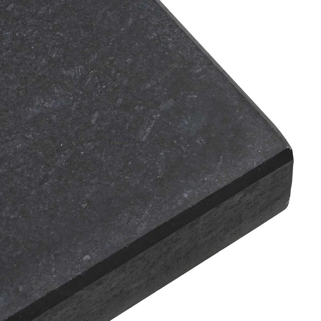 vidaXL Βάση ομπρέλας με τροχούς για πόλους Ø38/48mm Μαύρος Γρανίτης 30 kg Τετράγωνη