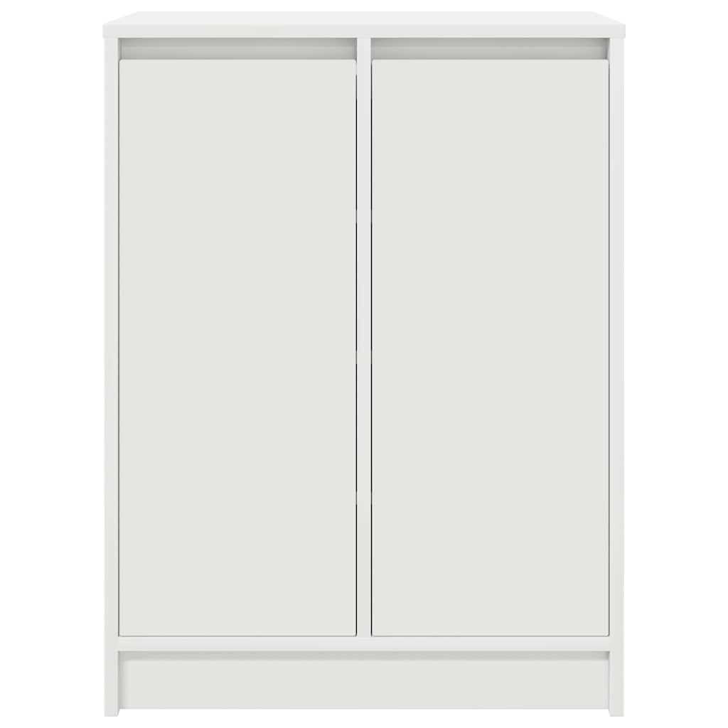 vidaXL Παπουτσοθήκη Λευκή 57x34x76 εκ. από Επεξεργασμένο Ξύλο