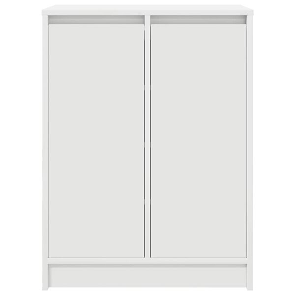 vidaXL Παπουτσοθήκη Λευκή 57x34x76 εκ. από Επεξεργασμένο Ξύλο