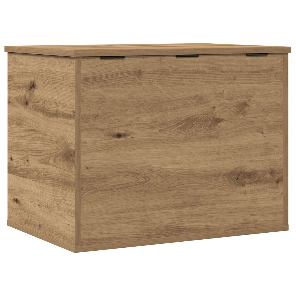 vidaXL Κουτί Αποθήκευσης με Καπάκι σε Στυλ Artisan Oak 60x42x46 εκ Επεξεργασμένο Ξύλο