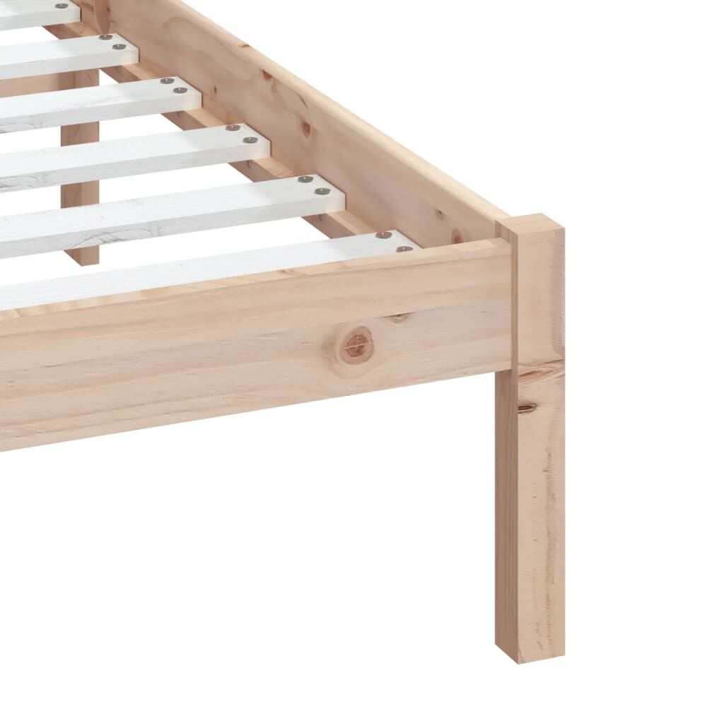 vidaXL Πλαίσιο Κρεβατιού 150 x 200 εκ. Μασίφ Ξύλο King Size