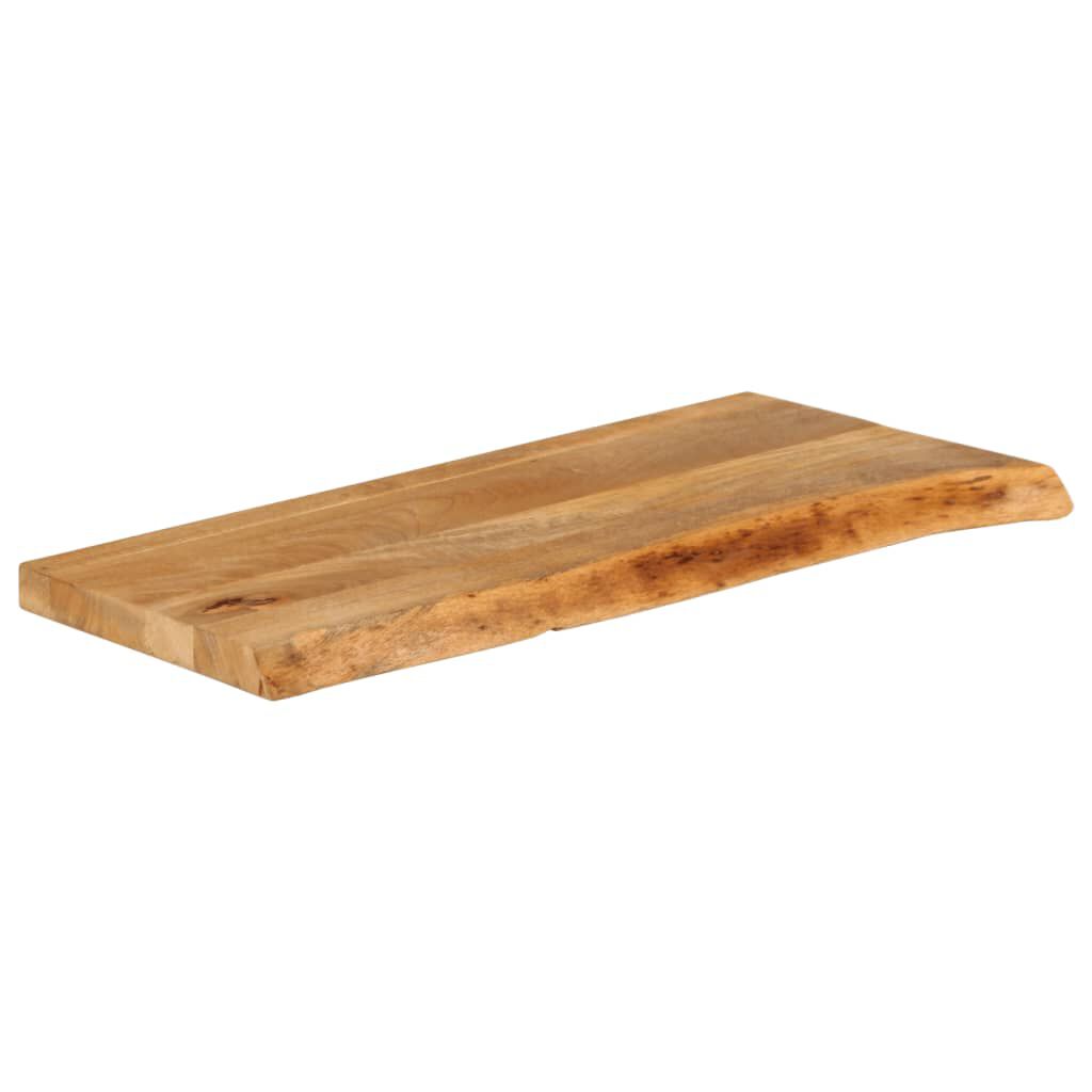 vidaXL Επιφάνεια Τραπεζιού 70x40x2,5 εκ. Live Edge Μασίφ Ξύλο Μάνγκο