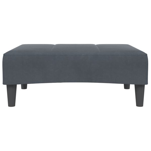 vidaXL Υποπόδιο Σκούρο Γκρι 77x55x31 εκ. Βελούδινο