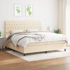 vidaXL &Kappa;&rho;&epsilon;&beta;ά&tau;&iota; Boxspring &mu;&epsilon; &Sigma;&tau;&rho;ώ&mu;&alpha; &Kappa;&rho;&epsilon;&mu; 200x200 &epsilon;&kappa;. &Upsilon;&phi;&alpha;&sigma;&mu;ά&tau;&iota;&nu;&omicron;
