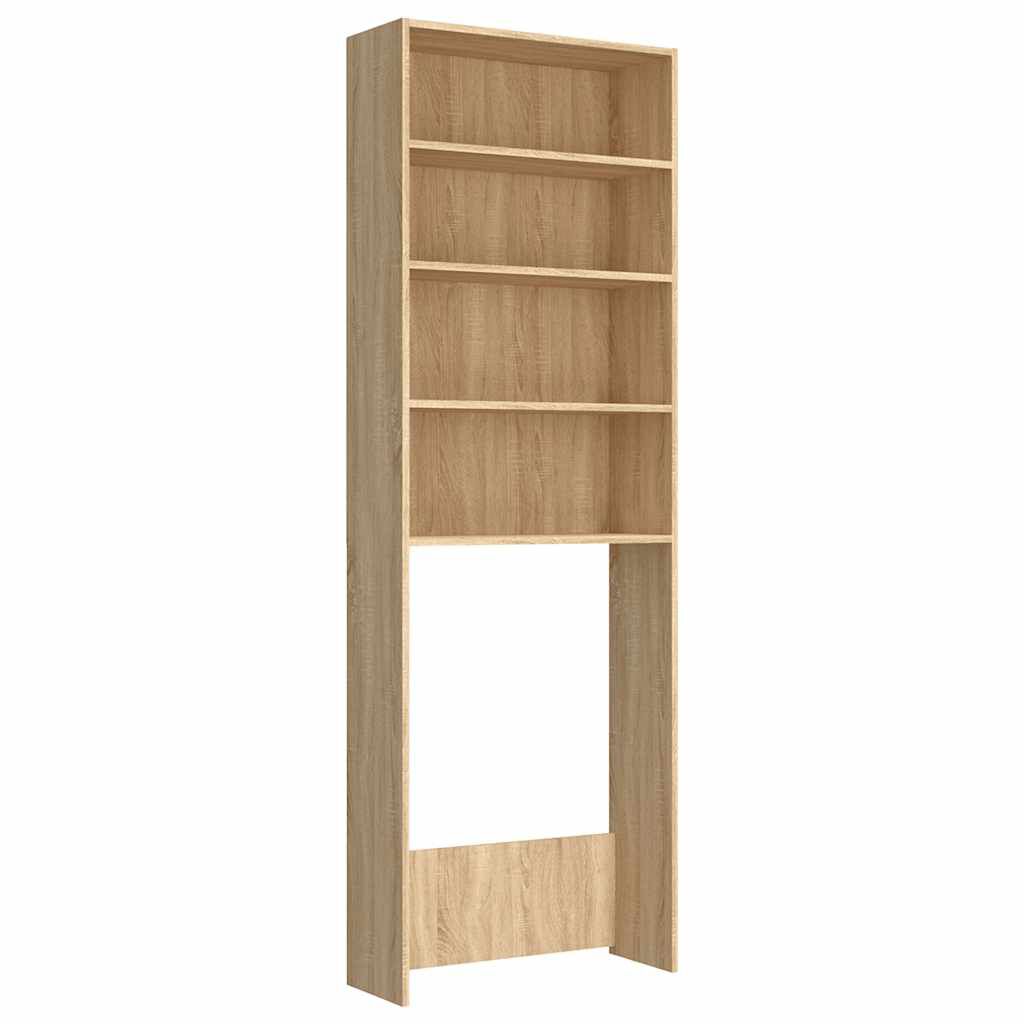 vidaXL Ντουλάπι Πλυντηρίου Sonoma Δρυς 64 x 24 x 190 εκ.