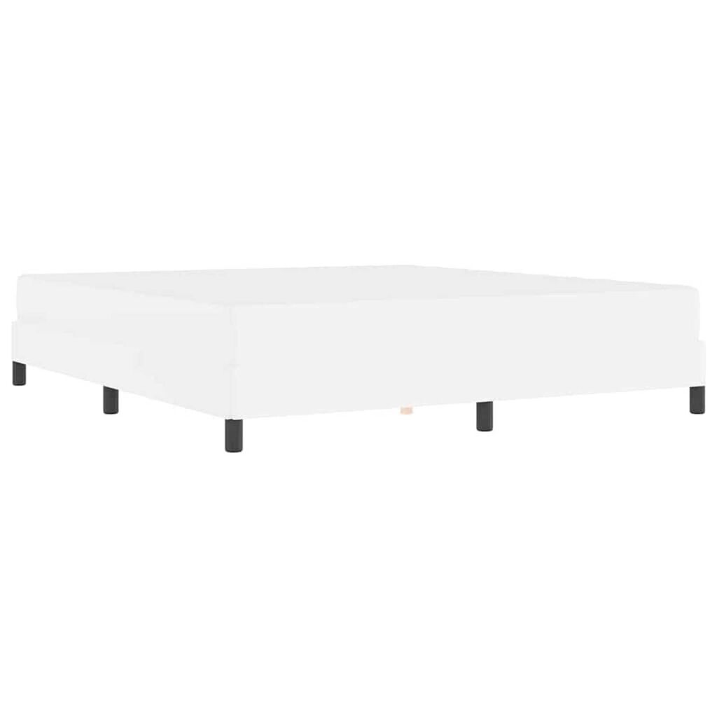 vidaXL Κρεβάτι Άλλο Καθαρό Λευκό 180 x 200 cm Τεχνητό δέρμα