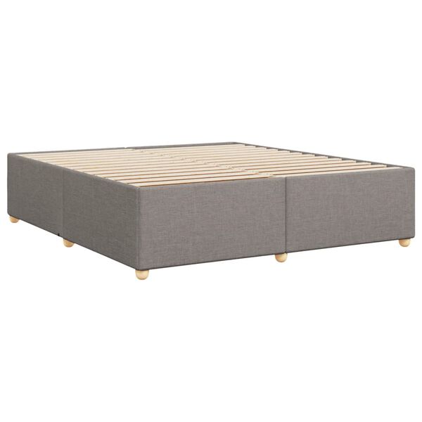 vidaXL Σκελετός Κρεβατιού Χωρίς Στρώμα Taupe 180x200 εκ. Υφασμάτινο