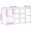 vidaXL Πάγκος για παπούτσια με ράφι artisan δρυς 103 x 30 x 54.5 εκ