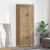 vidaXL Highboard &mu;&epsilon; &sigma;&upsilon;&rho;&tau;ά&rho;&iota; 2 pcs Artisan Oak &Epsilon;&pi;&epsilon;&xi;&epsilon;&rho;&gamma;&alpha;&sigma;&mu;έ&nu;&omicron; &xi;ύ&lambda;&omicron;
