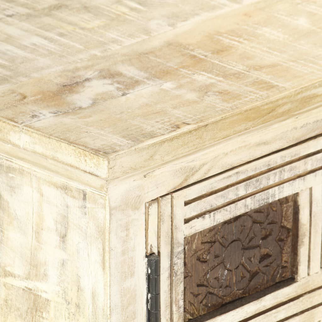 vidaXL Έπιπλο Τηλεόρασης 130 x 30 x 36 εκ. από Μασίφ Ξύλο Μάνγκο