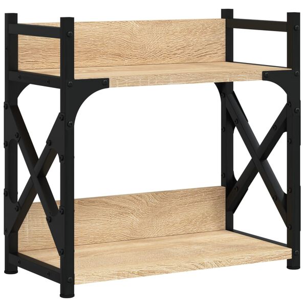 vidaXL Βάση Εκτυπωτή 2 Επιπέδων Sonoma Δρυς 40x20x40 εκ Επεξ. Ξύλο
