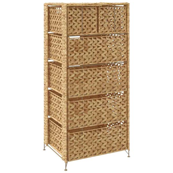 vidaXL Συρταριέρα με 6 Καλάθια 47 x 37 x 100 εκ. από Υάκινθο του Νερού