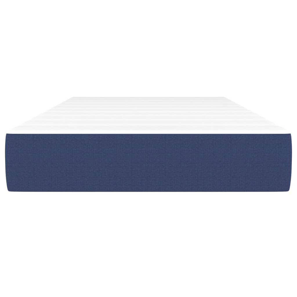 vidaXL Στρώμα με Pocket Springs Μπλε 90x200x20 εκ. Υφασμάτινο