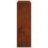 vidaXL &Beta;ά&sigma;&eta; &phi;&upsilon;&tau;ώ&nu; 2 pcs &Sigma;&kappa; rusty 24 x 24 x 75 &epsilon;&kappa;.