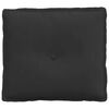 vidaXL Μαξιλάρι Πλάτης Μαύρο 50 x 45 εκ. Ύφασμα Μικροΐνας