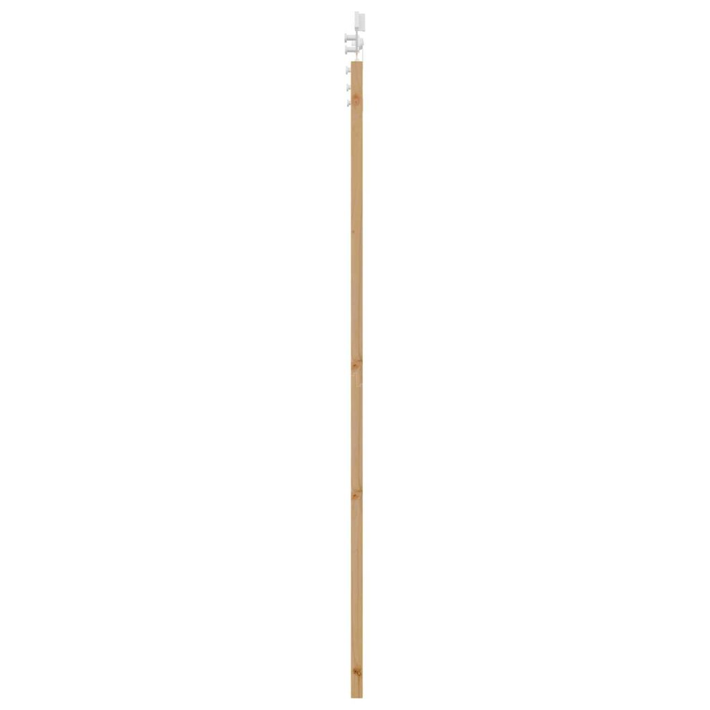 vidaXL Σετ Συρόμενης Πόρτας Φυσικό και λευκό 93 x 202 cm