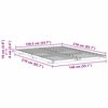 vidaXL Κρεβάτι δαπέδου Καφέ κεριού 140 x 210 cm Μασίφ ξύλο πεύκου