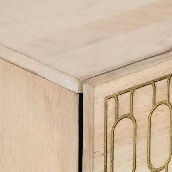 vidaXL Κομοδίνο 50 x 33 x 60 εκ. από Μασίφ Ξύλο Μάνγκο