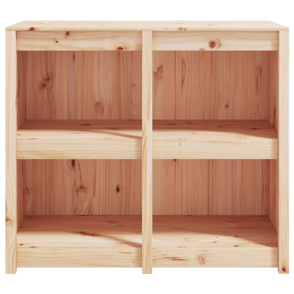 vidaXL Ντουλάπι Κουζίνας Εξ. Χώρου Μαύρο 106x55x92εκ Μασίφ Ξύλο Πεύκου