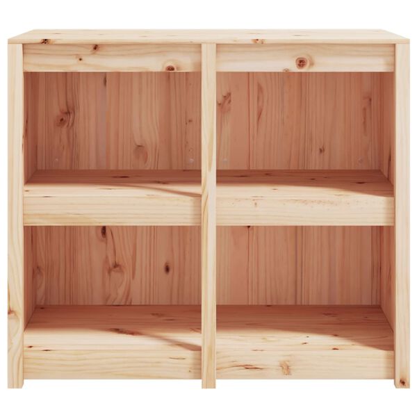 vidaXL Ντουλάπι Κουζίνας Εξ. Χώρου Μαύρο 106x55x92εκ Μασίφ Ξύλο Πεύκου