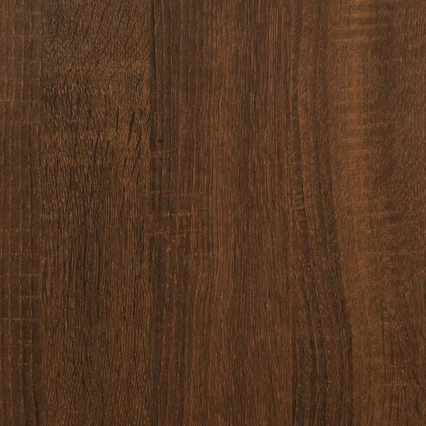 vidaXL Δισκοθήκη Καφέ Δρυς 84,5 x 38 x 89 εκ. από Επεξεργασμένο Ξύλο