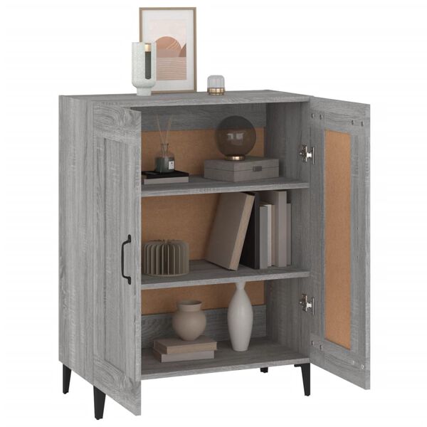 vidaXL Ντουλάπι Γκρι Sonoma 69,5 x 34 x 90 εκ. από Επεξεργασμένο Ξύλο