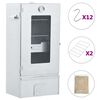 vidaXL Φούρνος Καπνίσματος 44,5 x 29 x 124 εκ. με Πριονίδι 1 κ.