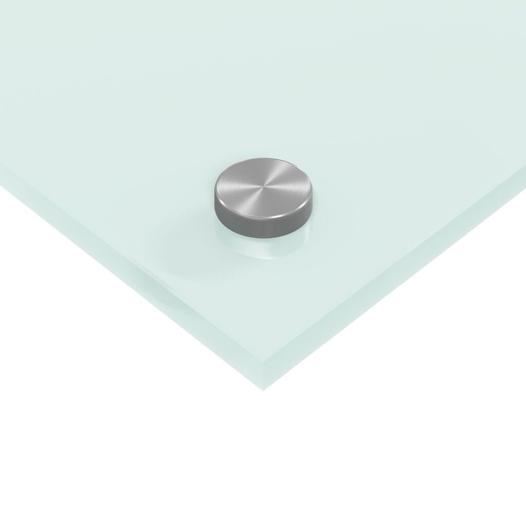 vidaXL Κουζίνα με Πλακάκια Λευκή 120x60x0,6 εκ Κατεργασμένο Γυαλί