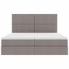 vidaXL &Kappa;&rho;&epsilon;&beta;ά&tau;&iota; &Alpha;&pi;&omicron;&theta;ή&kappa;&eta;&sigmaf; &mu;&epsilon; &sigma;&tau;&rho;ώ&mu;&alpha; Taupe 180 x 200 cm &Tau;&epsilon;&chi;&nu;&eta;&tau;ό &Delta;έ&rho;&mu;&alpha;