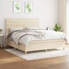 vidaXL &Kappa;&rho;&epsilon;&beta;ά&tau;&iota; Boxspring &mu;&epsilon; &Sigma;&tau;&rho;ώ&mu;&alpha; &Kappa;&rho;&epsilon;&mu; 160x200 &epsilon;&kappa;. &Upsilon;&phi;&alpha;&sigma;&mu;ά&tau;&iota;&nu;&omicron;