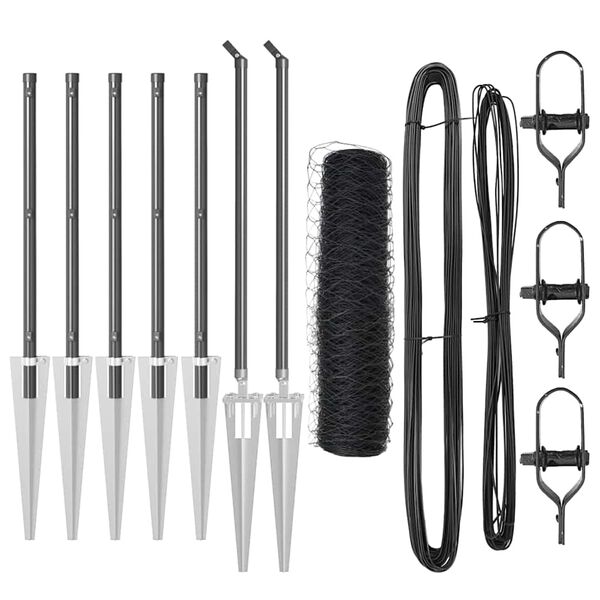 vidaXL &Phi;&rho;ά&chi;&tau;&eta;&sigmaf; &mu;&epsilon; &Sigma;&tau;ή&lambda;&epsilon;&sigmaf;. &Gamma;&kappa;&rho;&iota; 0.5 x 10 &mu;. &Alpha;&tau;&sigma;ά&lambda;&iota; &mu;&epsilon; &epsilon;&pi;&iota;&kappa;ά&lambda;&upsilon;&psi;&eta; PVC