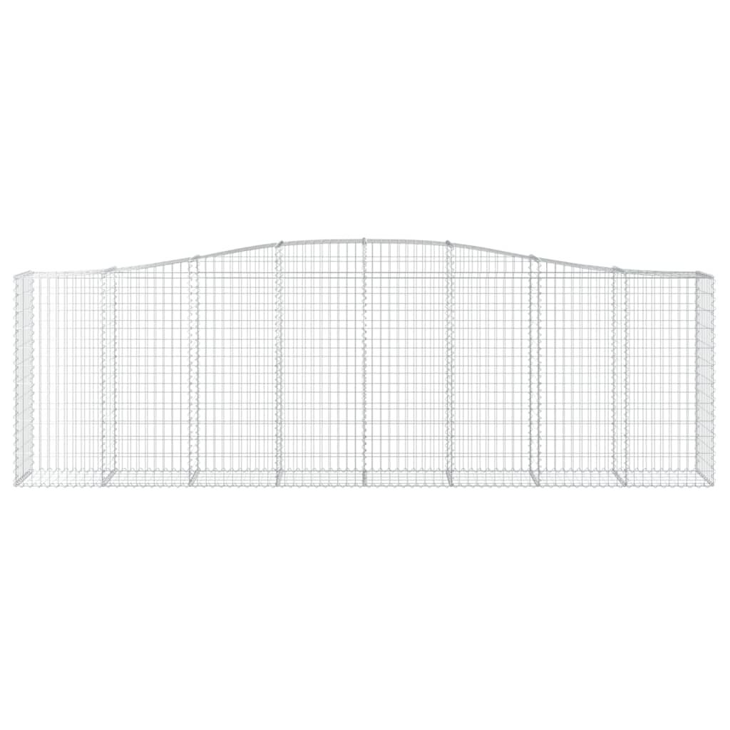 vidaXL Συρματοκιβώτια Τοξωτά 9 τεμ. 400x50x120/140 εκ. Γαλβαν. Ατσάλι
