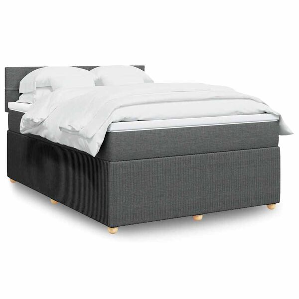 vidaXL &Kappa;&rho;&epsilon;&beta;ά&tau;&iota; Boxspring &mu;&epsilon; &Sigma;&tau;&rho;ώ&mu;&alpha; &Sigma;&kappa;&omicron;ύ&rho;&omicron; &Gamma;&kappa;&rho;&iota; 160x200 &epsilon;&kappa; &Upsilon;&phi;&alpha;&sigma;&mu;ά&tau;&iota;&nu;&omicron;