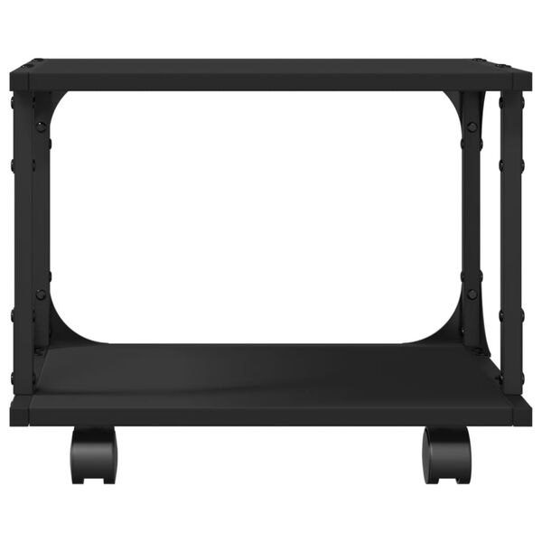 vidaXL Βάση Εκτυπωτή 2 Επιπέδων Μαύρη 41x28x33,5 εκ Επεξεργασμένο Ξύλο