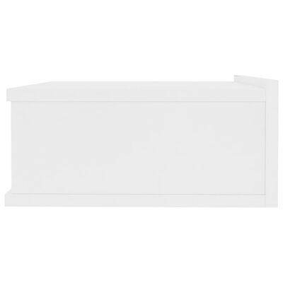 vidaXL Κομοδίνο Κρεμαστό Λευκό 40 x 30 x 15 εκ. από Μοριοσανίδα