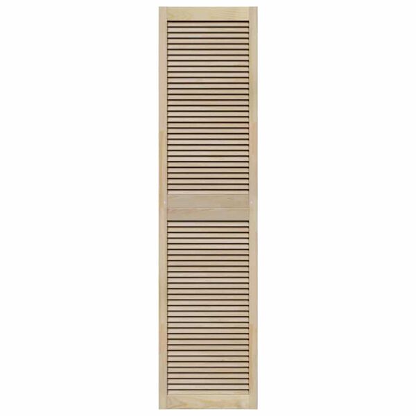 vidaXL Πόρτες Ντουλάπας με πόρτα 4 pcs Καφέ 201 x 49.5 x 2.1 εκ