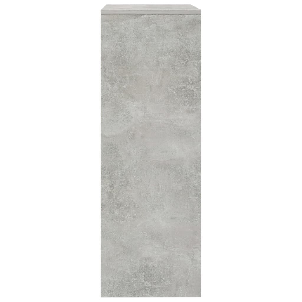 vidaXL Συρταριέρα με 6 Συρτάρια Γκρι Σκυροδ. 50x34x96 εκ. Επεξ. Ξύλο