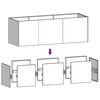 vidaXL Ζαρντινιέρα 120 x 40 x 40 εκ. από Ατσάλι Σκληρυθέν στον Αέρα