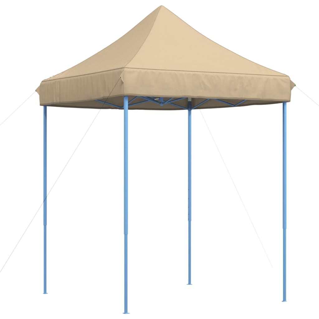 vidaXL Τέντα Εκδηλώσεων Πτυσσόμενη Pop-Up Μπεζ 200x200x306 εκ.