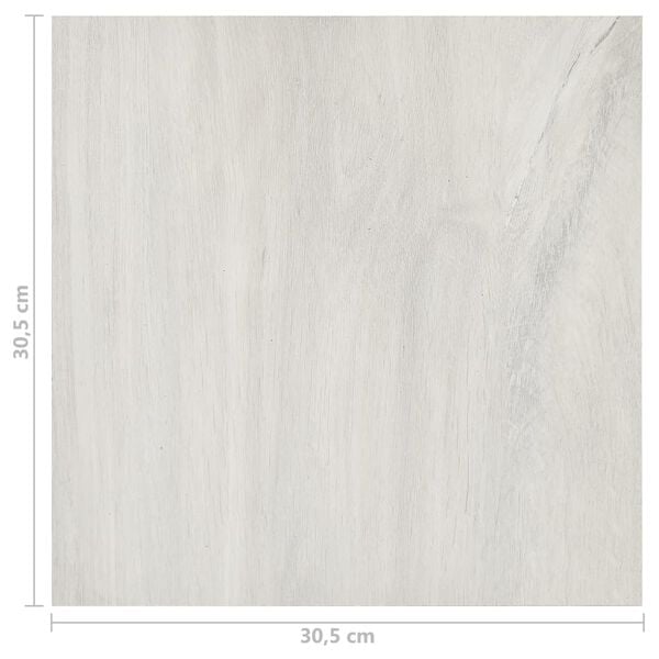 vidaXL Δάπεδο Αυτοκόλλητο Κρεμ 20 τεμ 1,86 μ² από PVC