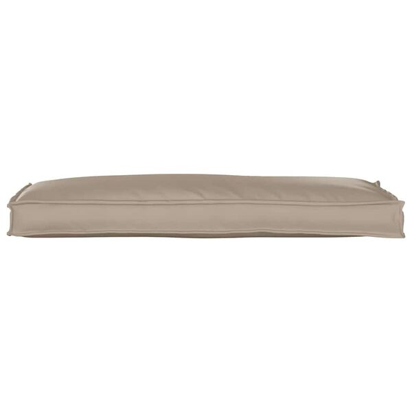 vidaXL Μαξιλάρι παλέτας για πάγκο Taupe 110 x 40 x 8 εκ Ύφασμα Oxford