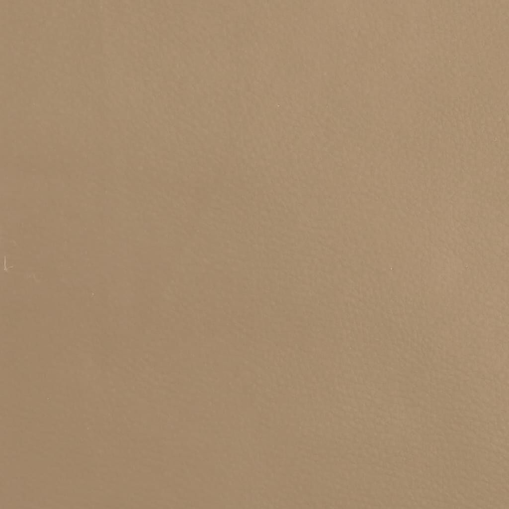 vidaXL Υποπόδιο Καπουτσίνο 60x60x36 εκ. από Συνθετικό Δέρμα