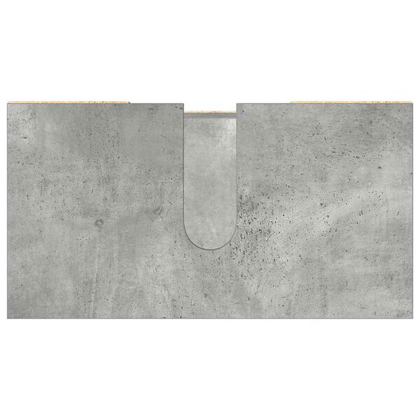 vidaXL Ντουλάπι Νιπτήρα Γκρι Σκυροδέματος 60x32x53,5 εκ. Επεξ. Ξύλο