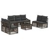 vidaXL &Sigma;&epsilon;&tau; &Kappa;&alpha;&nu;&alpha;&pi;έ &Kappa;ή&pi;&omicron;&upsilon; 8 pcs &Gamma;&kappa;&rho;&iota; &sigma;&upsilon;&nu;&theta;&epsilon;&tau;&iota;&kappa;ό &rho;&alpha;&tau;ά&nu;