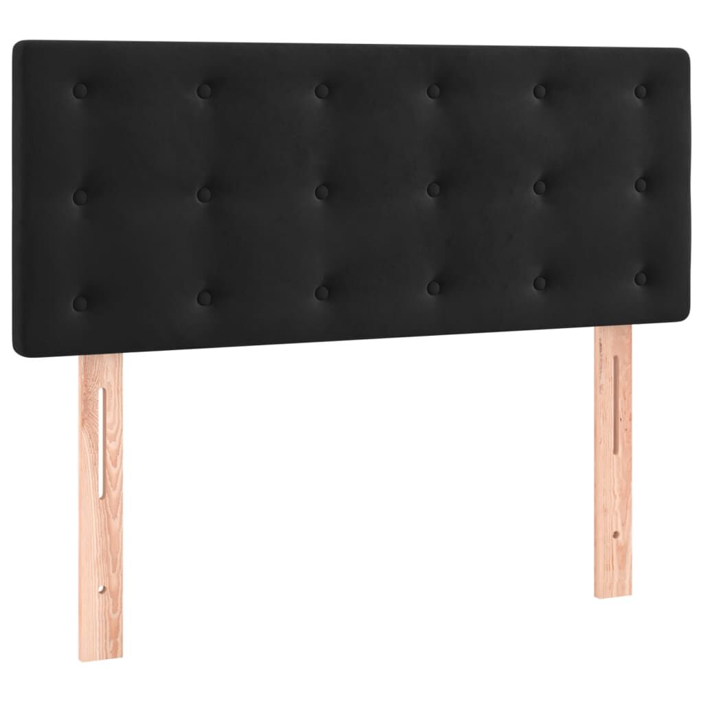 vidaXL Κεφαλάρι Κρεβατιού Μαύρο 90x5x78/88 εκ. Βελούδινο