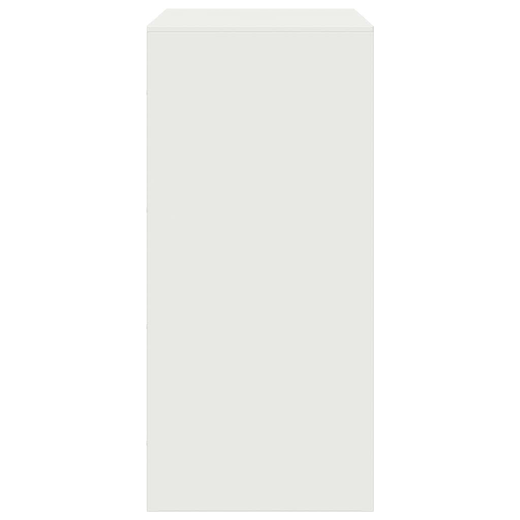 vidaXL Μπουφές Λευκός 67x39x83 εκ. από Ατσάλι
