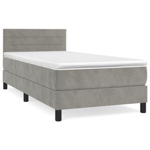vidaXL &Kappa;&rho;&epsilon;&beta;ά&tau;&iota; Boxspring &mu;&epsilon; &Sigma;&tau;&rho;ώ&mu;&alpha; &Alpha;&nu;&omicron;&iota;&chi;&tau;ό &Gamma;&kappa;&rho;&iota; 100x200 &epsilon;&kappa;. &Beta;&epsilon;&lambda;&omicron;ύ&delta;&iota;&nu;&omicron;